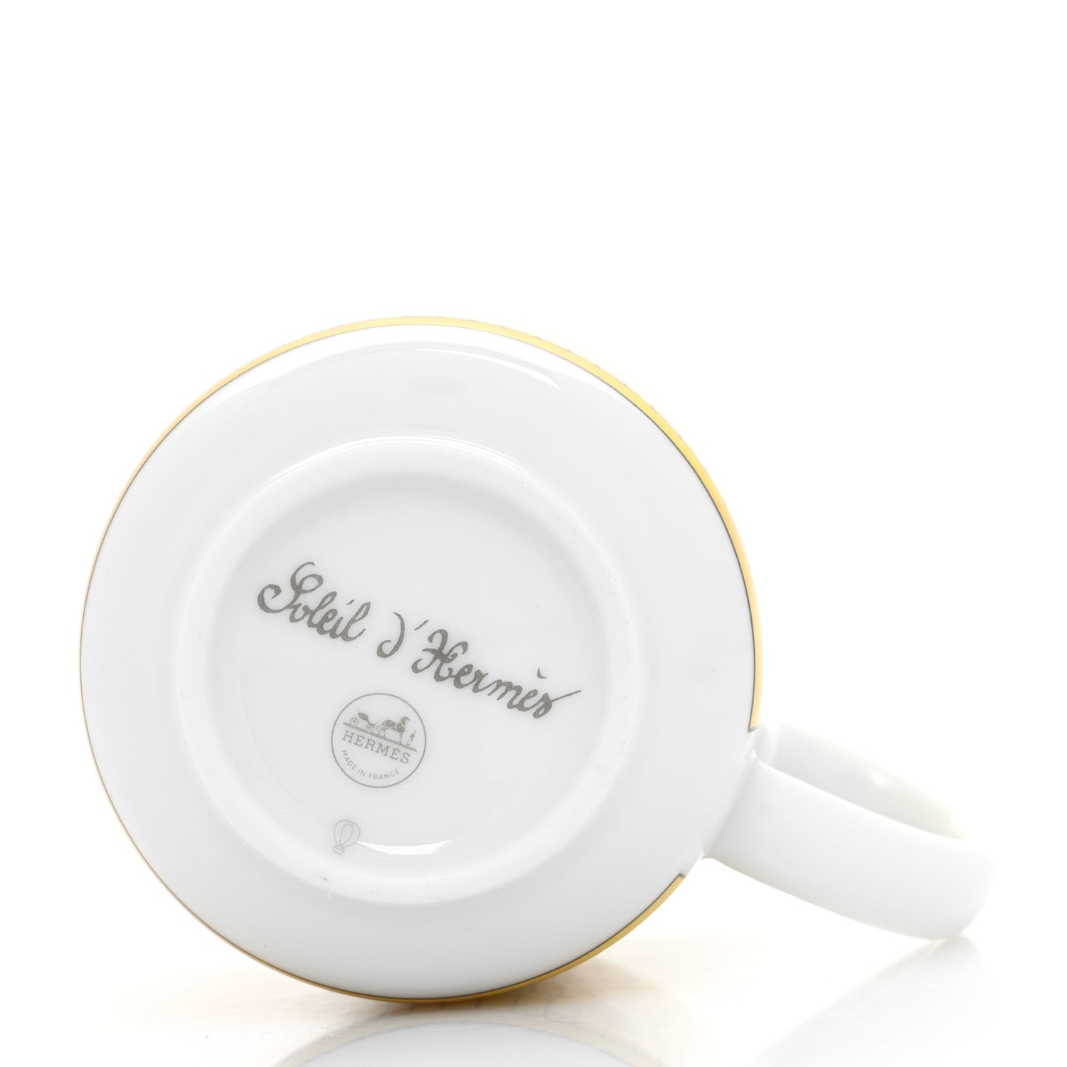 Hermes Porcelain Soleil d'Hermes Coffee Cup and Saucer 5 of 9