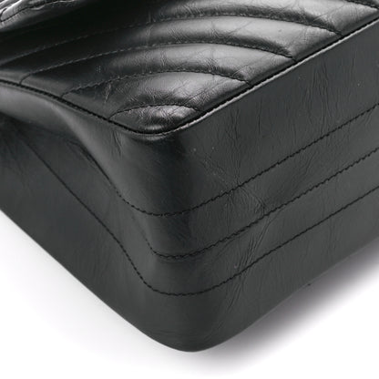 Chanel Aged Calfskin Chevron Quilted 2.55 Reissue 226 So Black 10 of 11