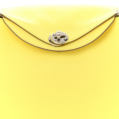 Hermes Taurillon Clemence Lindy 26 Limoncello 8 of 11