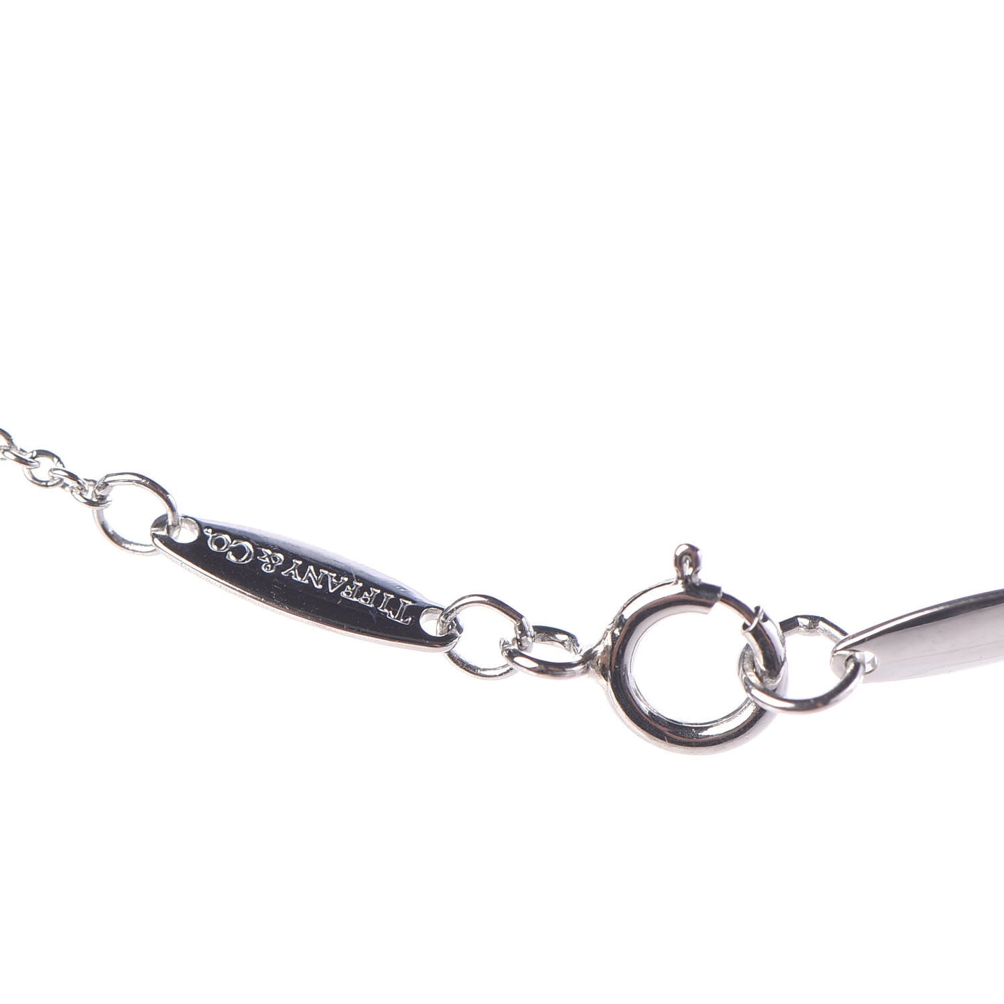 Platinum Diamond .08ct Elsa Peretti Diamonds by the Yard Pendant Necklace