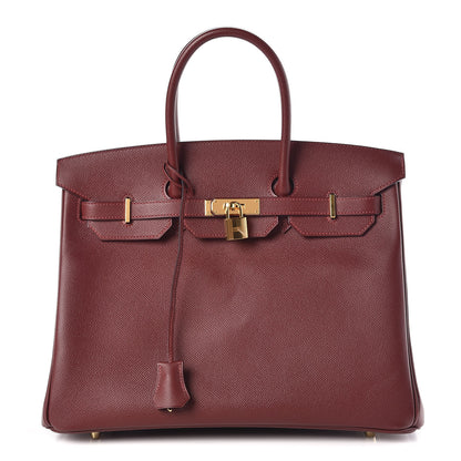 Hermes Epsom Contour Birkin 35 Rouge H 1 of 35