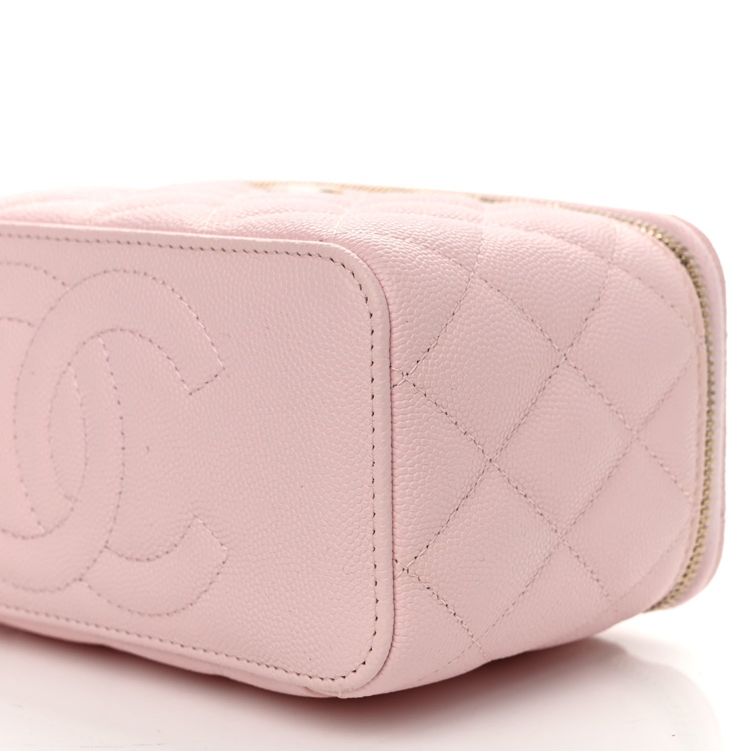 Chanel Caviar Quilted Small Vanity Case With Chain Light Pink 11 of 11