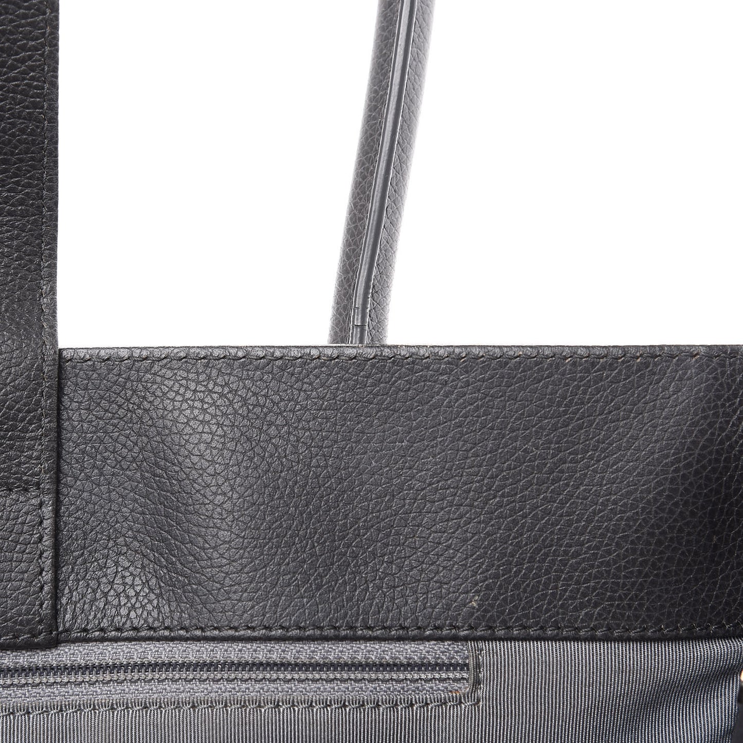 Calfskin Small Cerf Executive Shopper Tote Grey