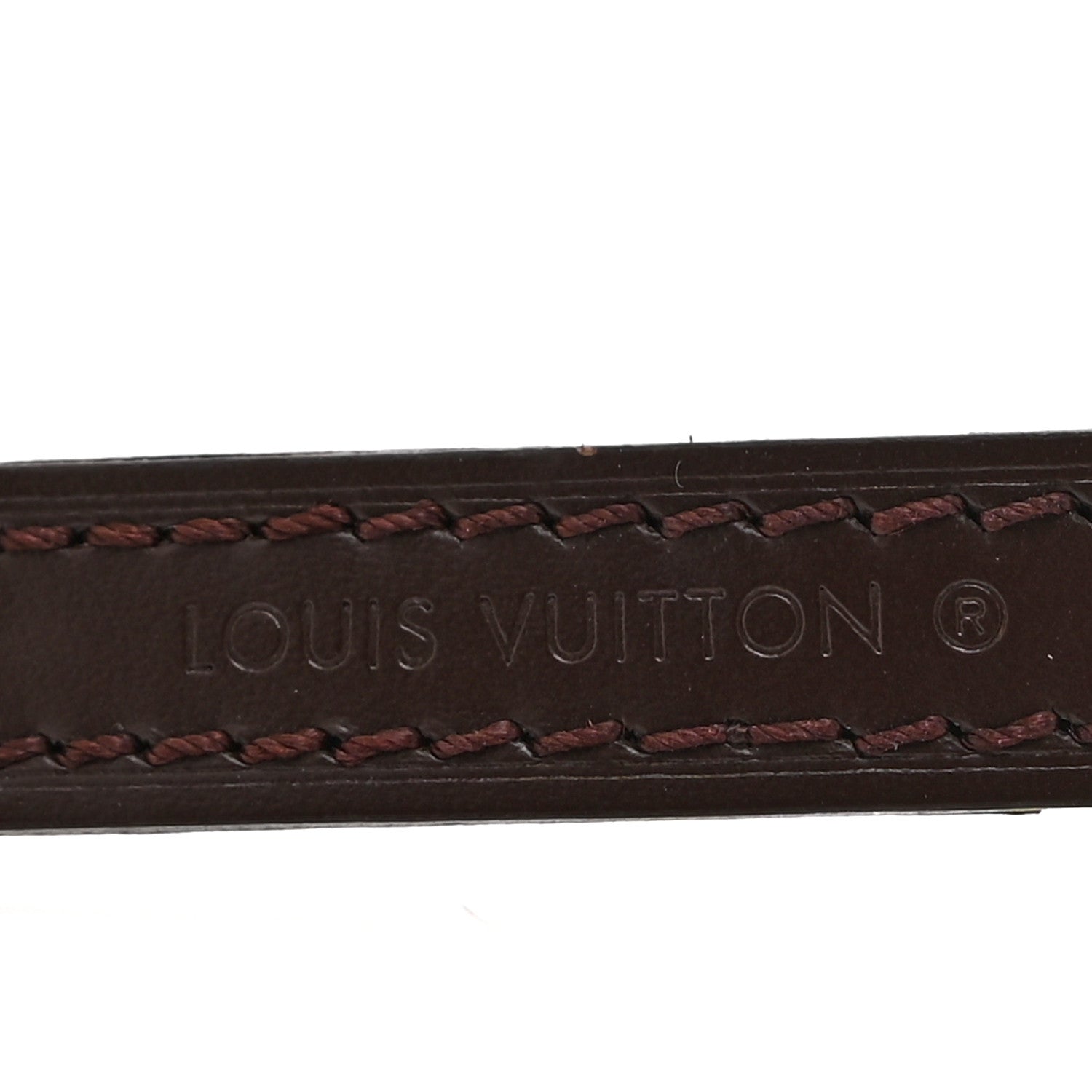 Louis Vuitton Calfskin 12mm Shoulder Strap Brown 4 of 5