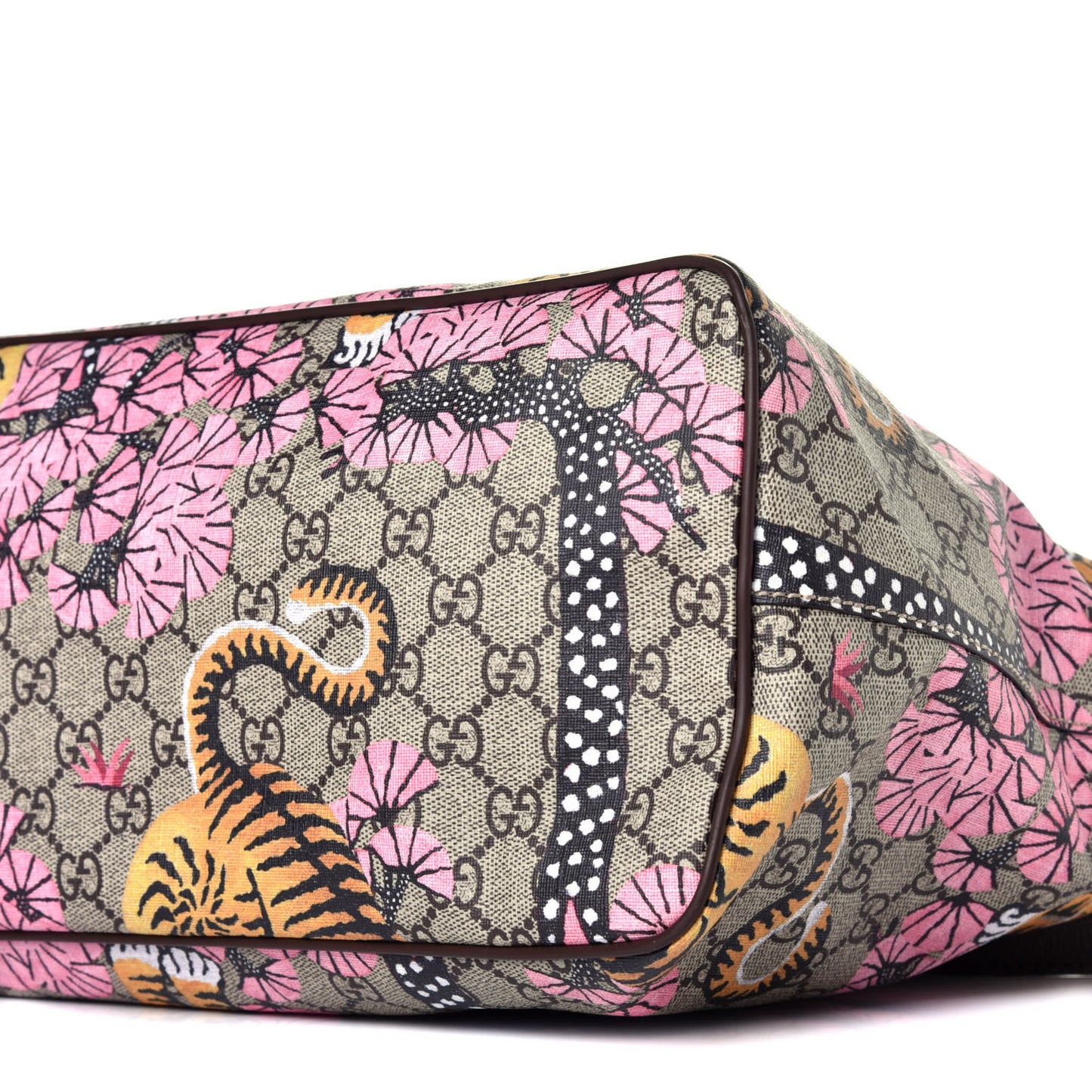 Soft GG Supreme Monogram Bengal Medium Crossbody Tote Beige Pink