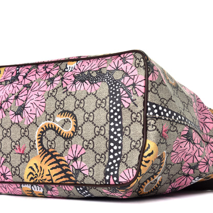 Gucci Soft GG Supreme Monogram Bengal Medium Crossbody Tote Beige Pink 10 of 10