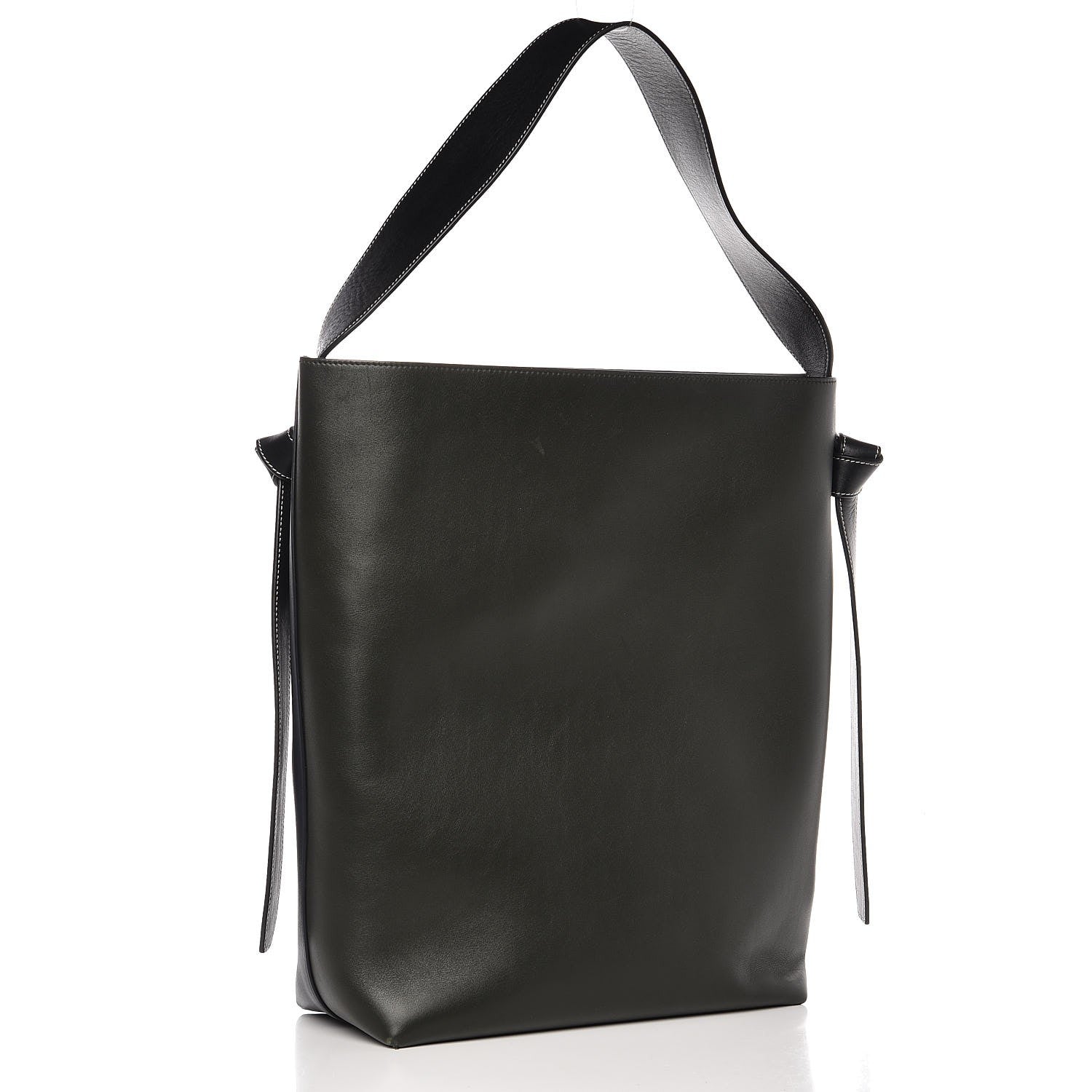 Celine Shiny Smooth Calfskin Small Twisted Cabas Navy Black 2 of 13