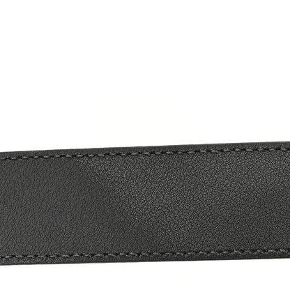 Gucci Azalea Calfskin Enamel Monochrome Double G 30mm Belt 90 36 Black 5 of 5