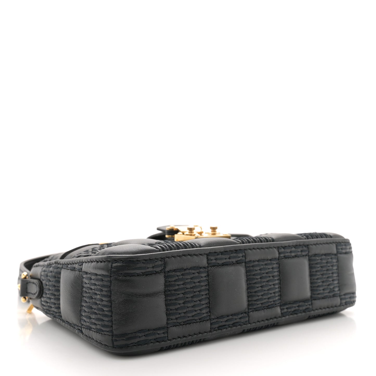 Damier Quilt Lambskin Troca Pochette Black