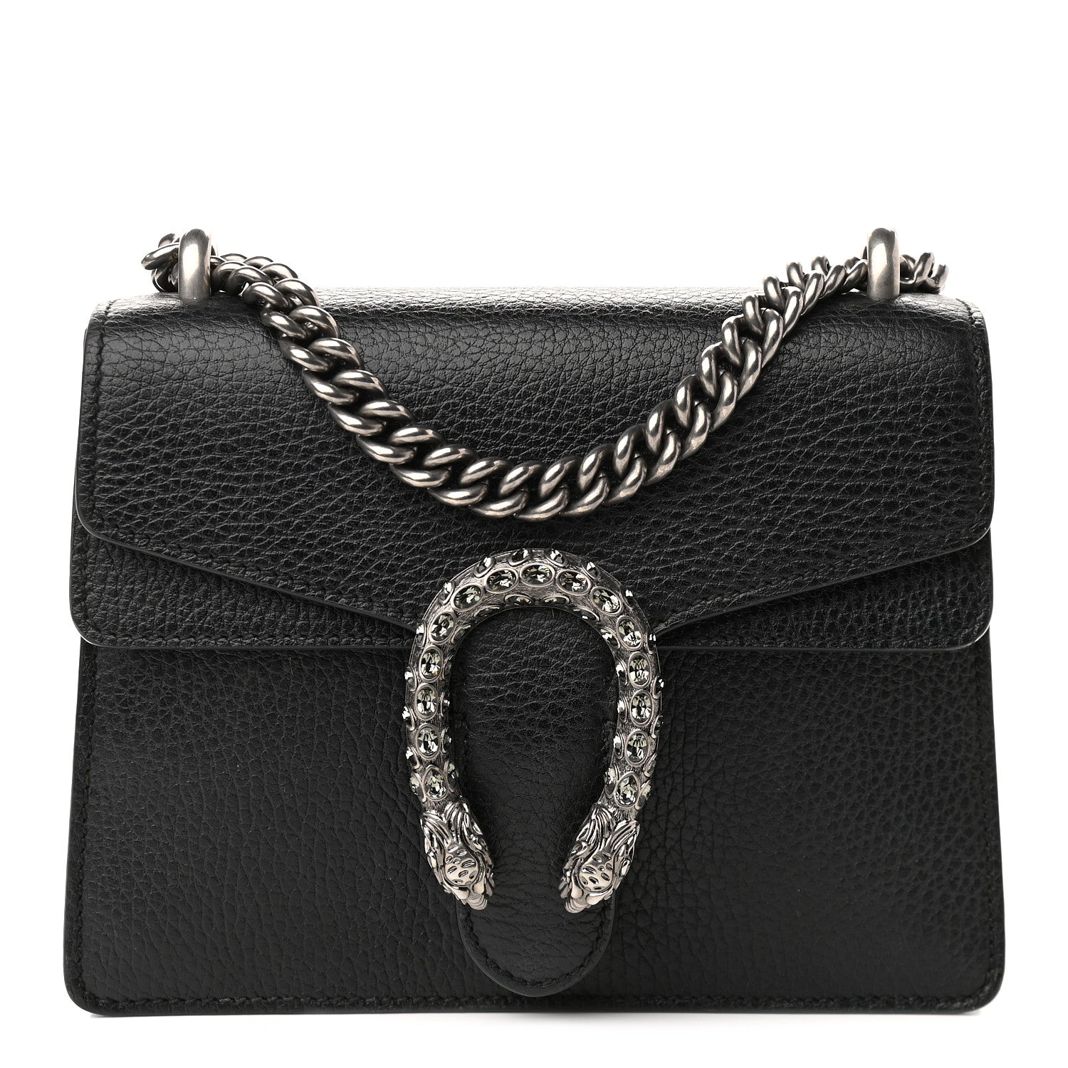 Gucci Calfskin Mini Dionysus Shoulder Bag Black 1 of 12