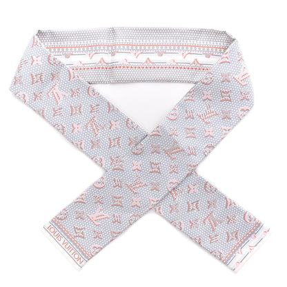 Louis Vuitton Silk Monodots Bandeau Light Blue 1 of 4
