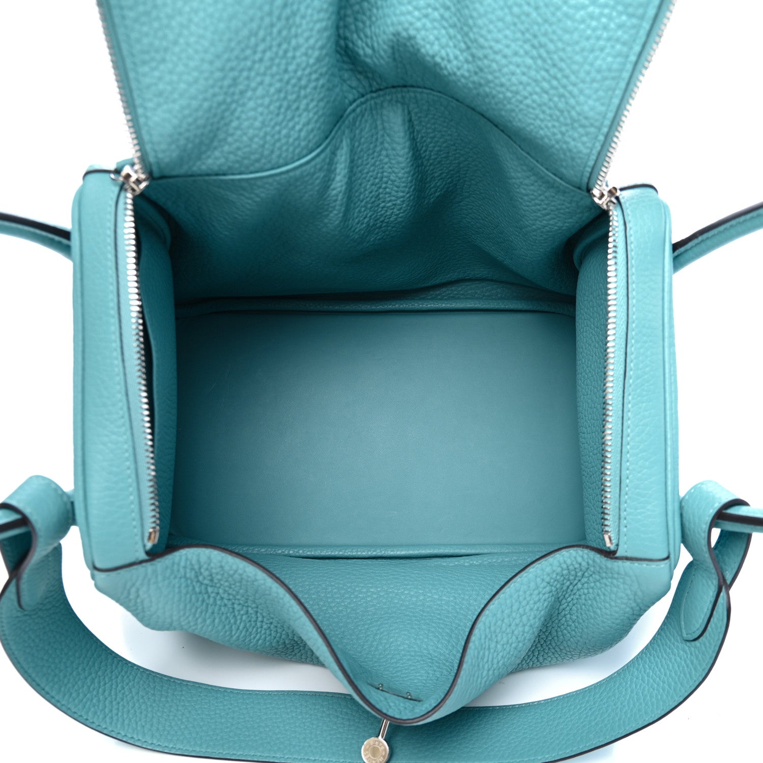 Hermes Taurillon Clemence Lindy 34 Bleu Atoll 5 of 8