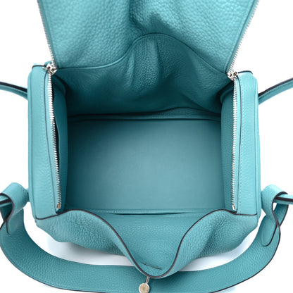 Hermes Taurillon Clemence Lindy 34 Bleu Atoll 5 of 8