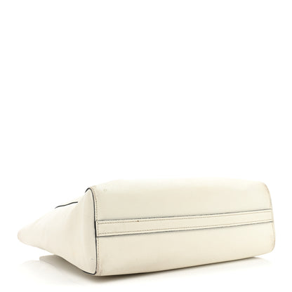 Prada Saffiano Soft Calfskin Zippered Tote White 4 of 15