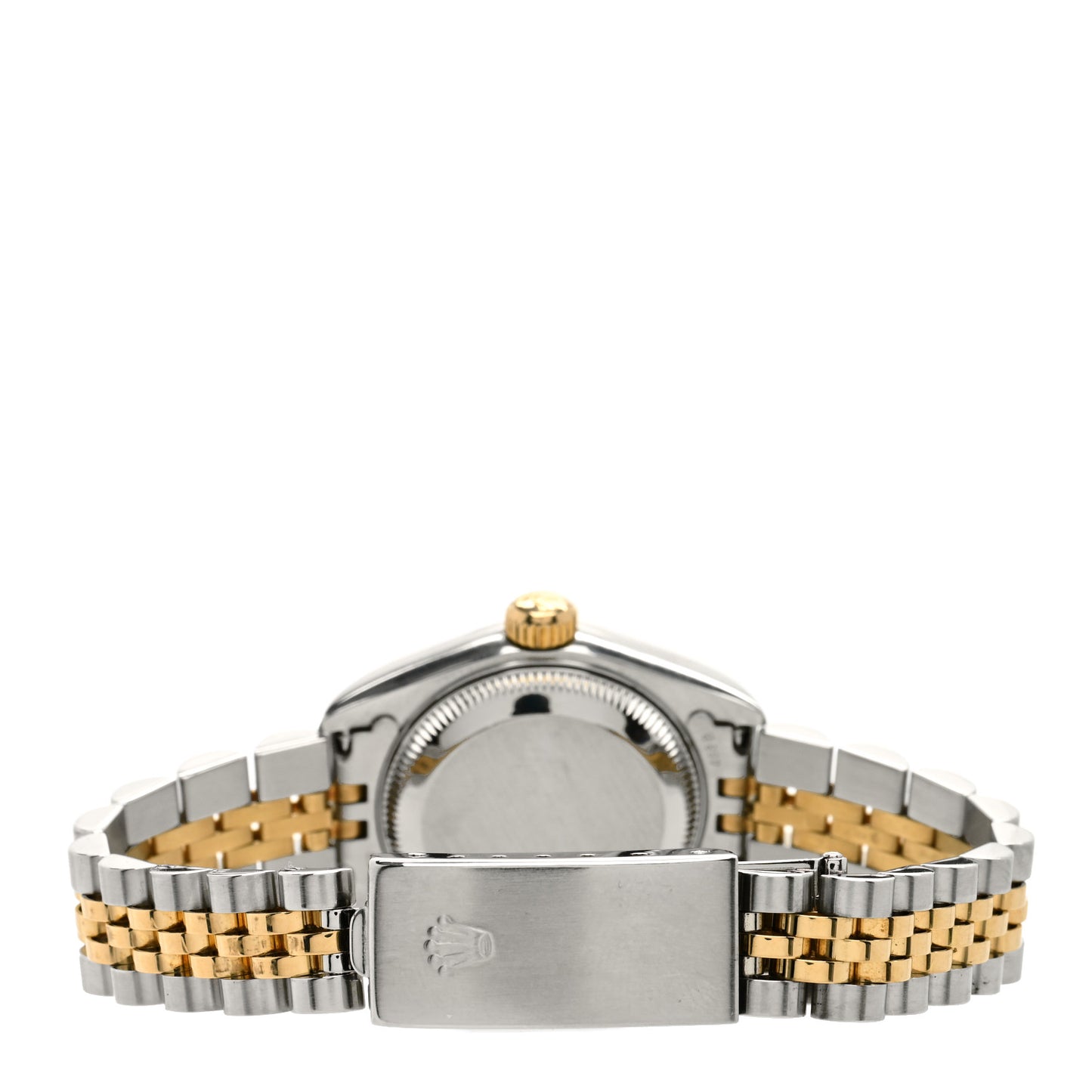 Stainless Steel 18K Yellow Gold 26mm Oyster Perpetual Datejust Watch White Pyramid Roman 79173