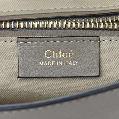 Chloe Suede Calfskin Small Faye Backpack Motty Grey 9 of 10