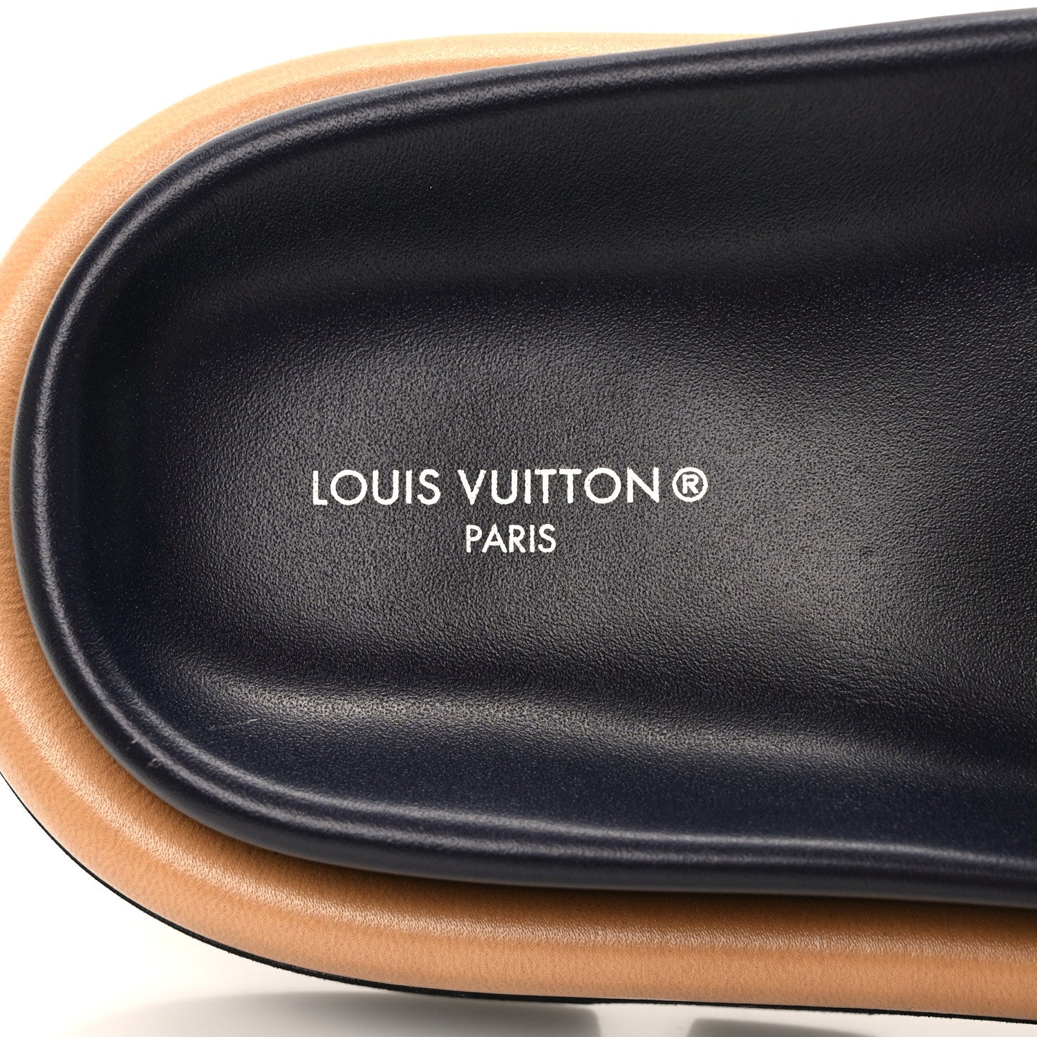 Louis Vuitton Nylon Monogram Womens Pool Pillow Comfort Mules 38 Navy Blue 7 of 8