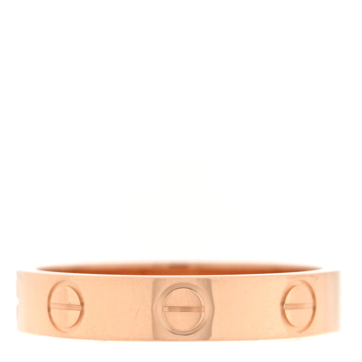 18K Pink Gold 3.5mm LOVE Wedding Band Ring 50 5.25
