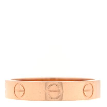 Cartier 18K Pink Gold 3.5mm LOVE Wedding Band Ring 50 5.25 3 of 4