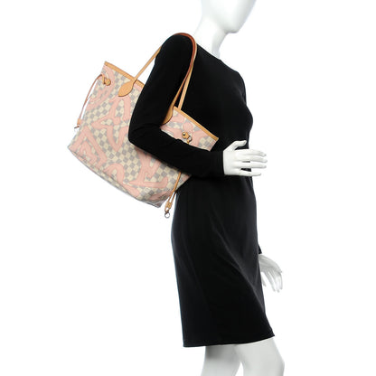 Louis Vuitton Damier Azur Tahitienne Neverfull MM 2 of 10