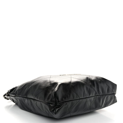 Chanel Shiny Calfskin Quilted Chanel 22 Black 5 of 11