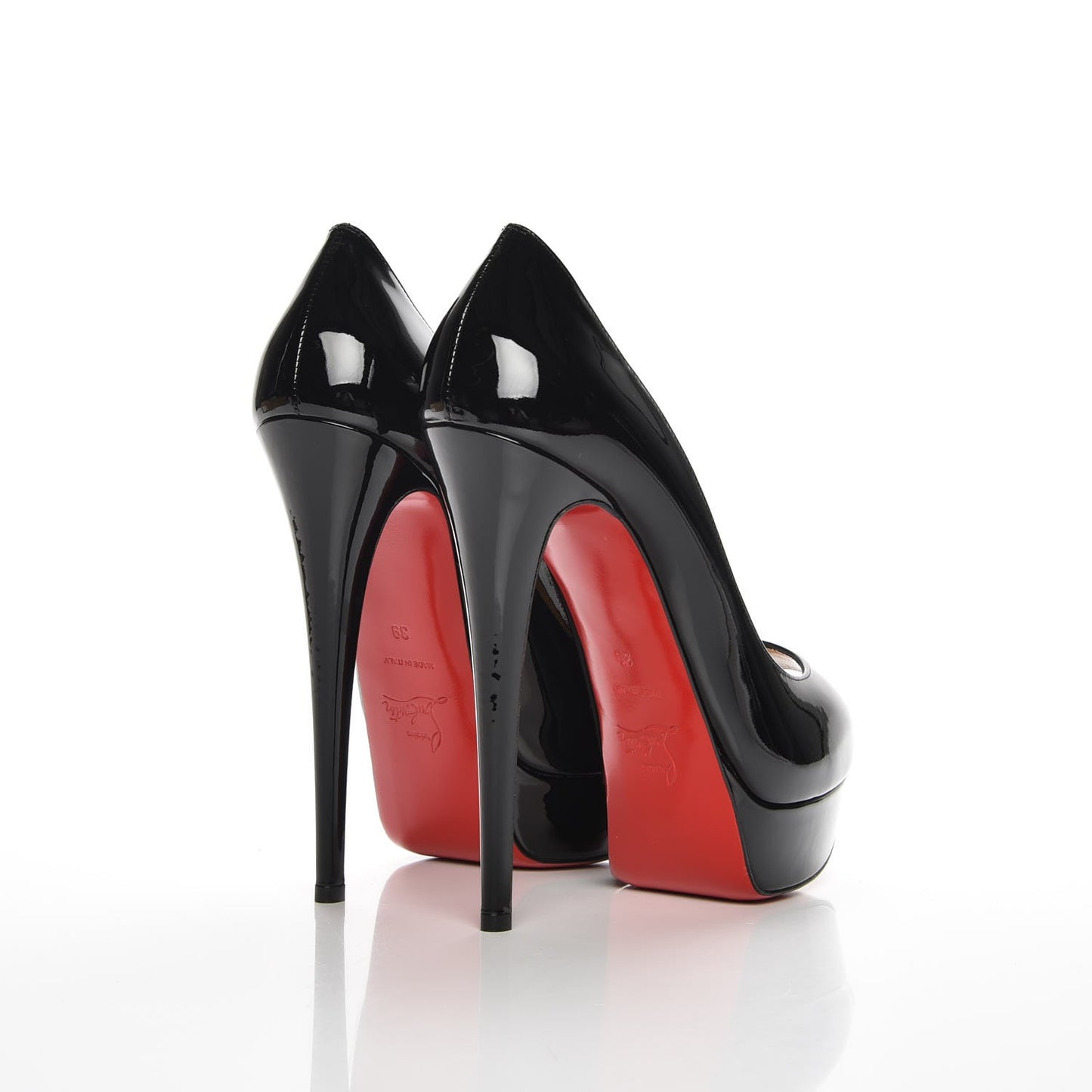 Patent Lady Peep 150 Pumps 39 Black