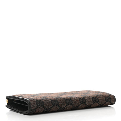 Gucci Metallic Monogram Zip Around Wallet Brown 4 of 10