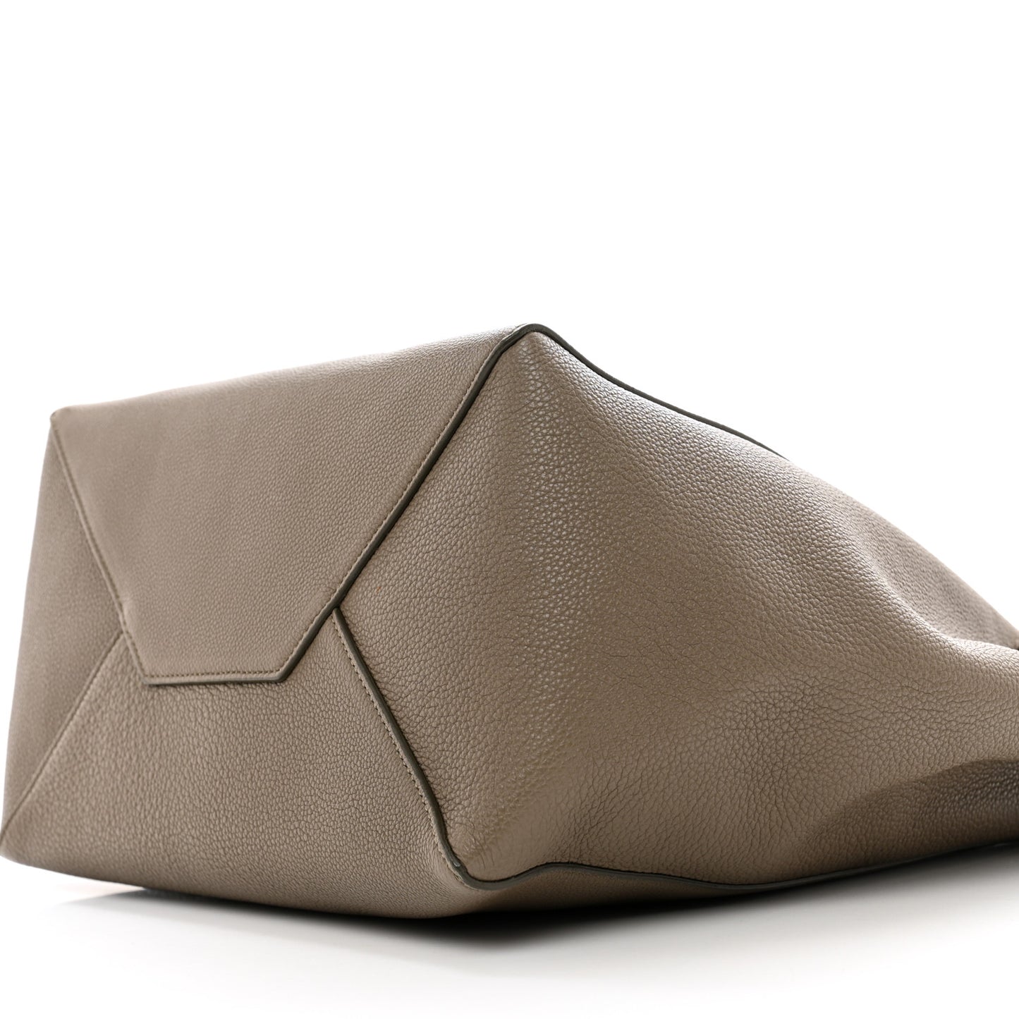 Soft Grained Calfskin Small Belt Cabas Phantom Taupe