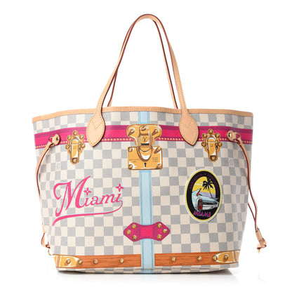 Louis Vuitton Damier Azur Summer Trunks Miami Neo Neverfull MM 3 of 13