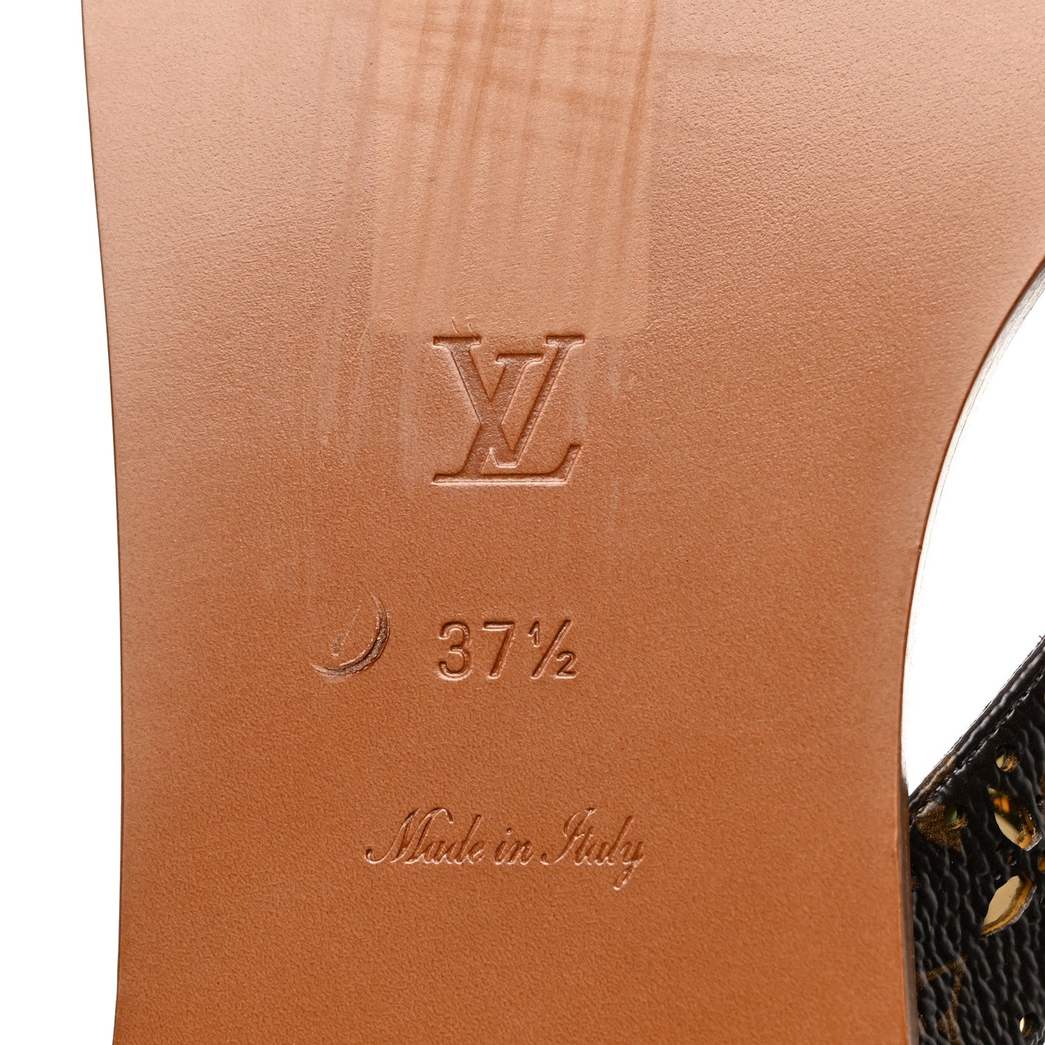 Louis Vuitton Monogram Sunny Flat Thong Sandals 37.5 Brown 8 of 9