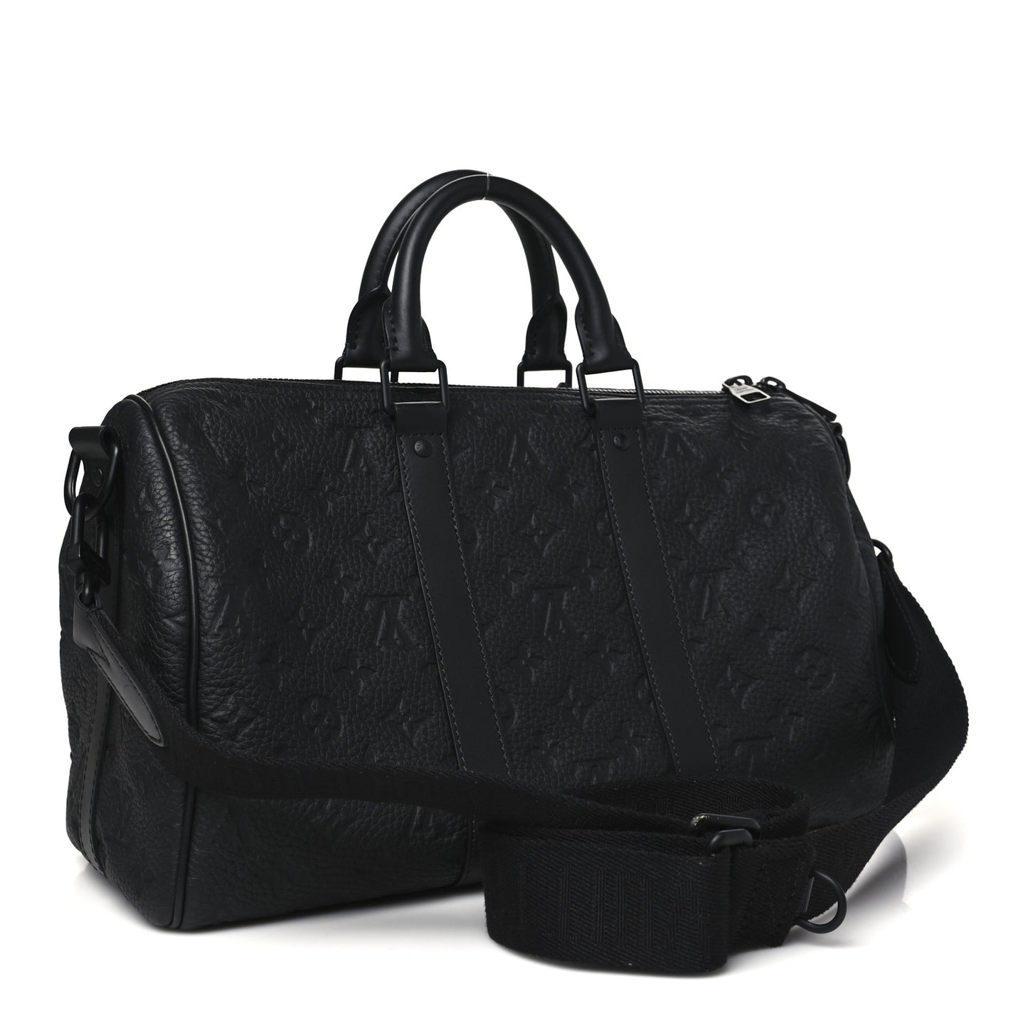Monogram Taurillon Keepall Bandouliere 35 Black