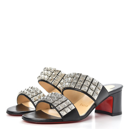 Christian Louboutin Nappa Myriadiam 55 Slide Sandals 36.5 Black 3 of 9