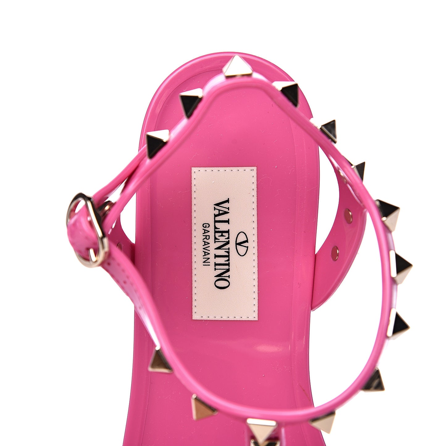 PVC Jelly Rockstud Caged Sandals 37 Pink