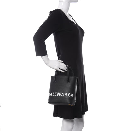Balenciaga Grained Calfskin Ville Aj Tote XXS Black 2 of 9