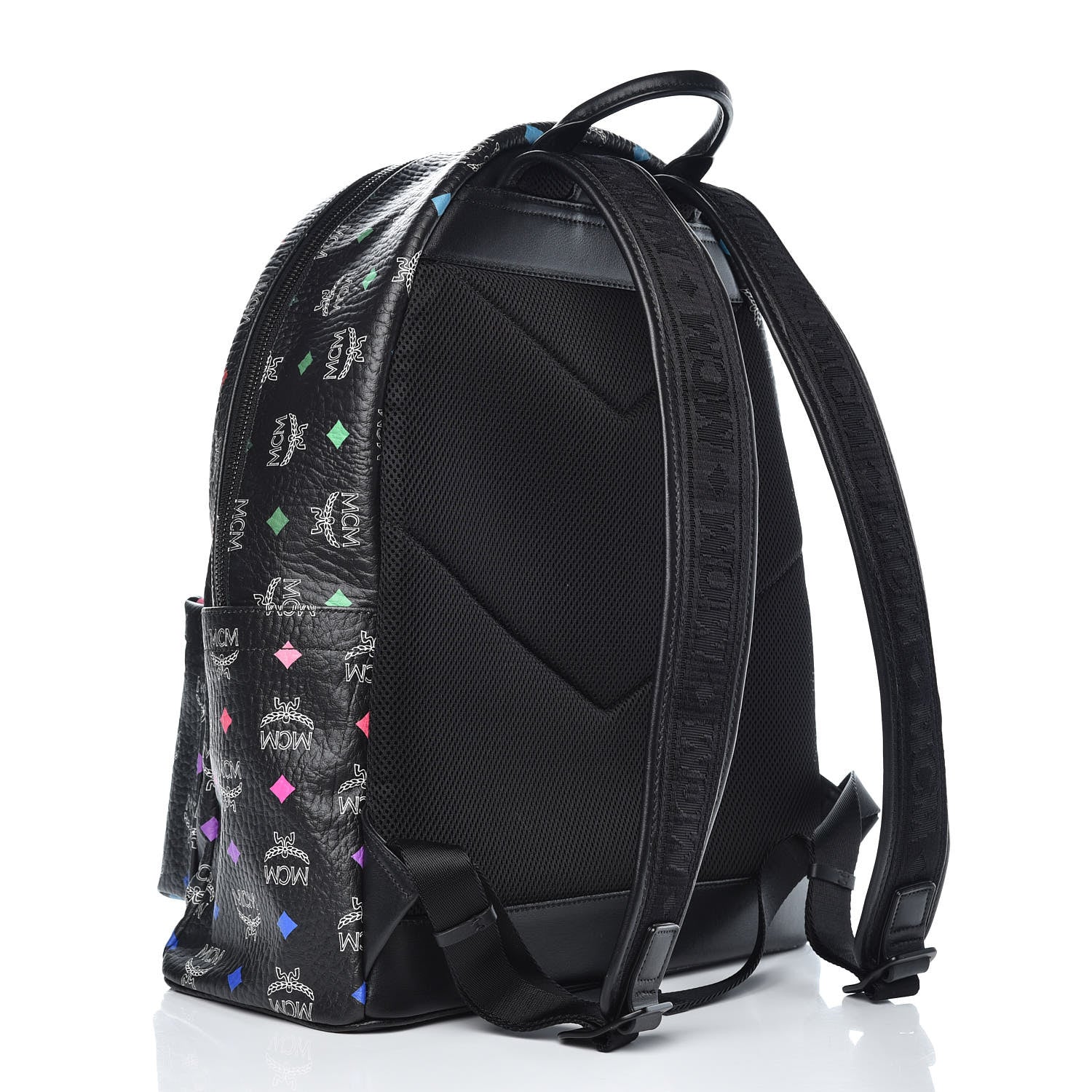 MCM Visetos Spektrum Medium Stark Backpack Black 2 of 9