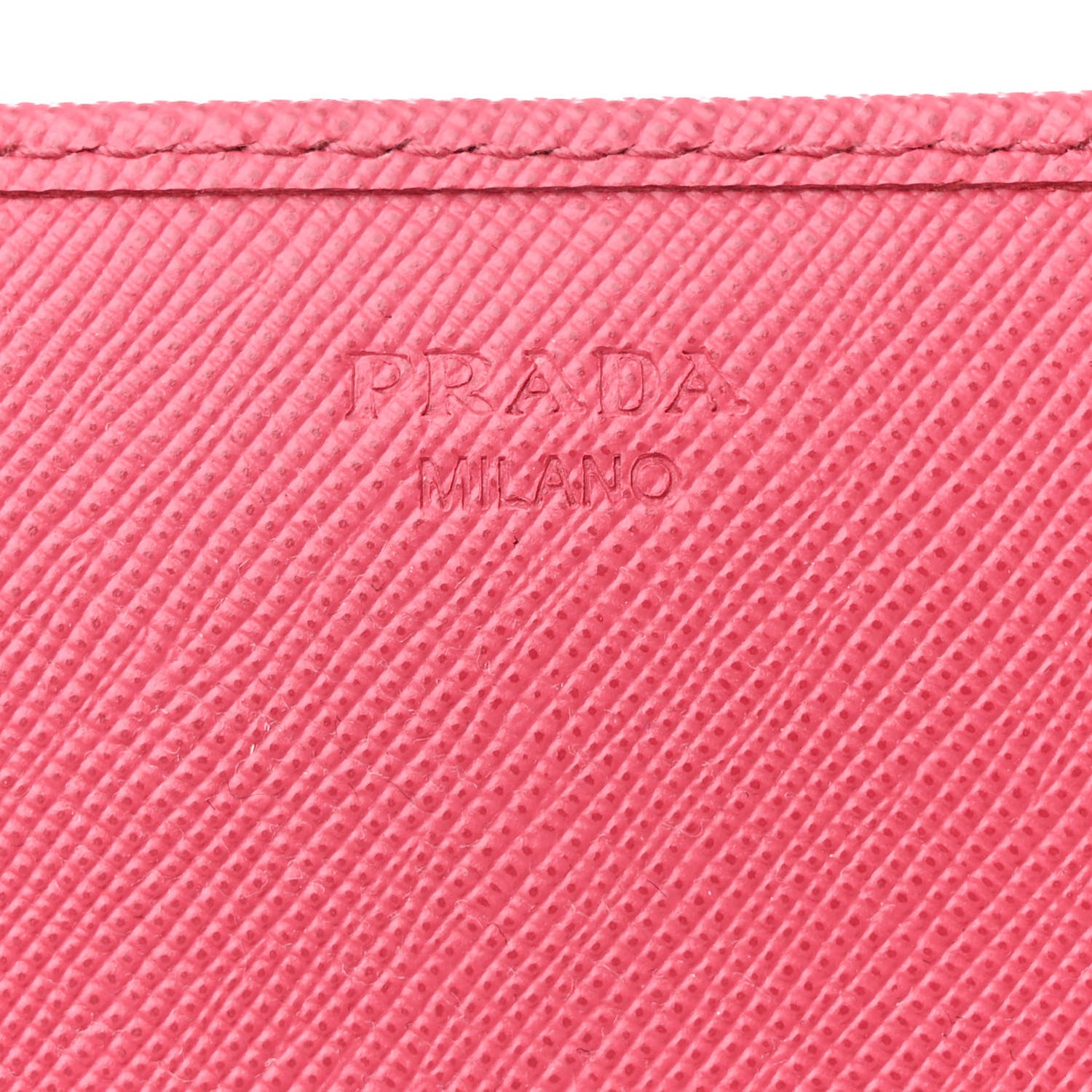 Prada Saffiano Metal Oro Chain Wallet Peonia 7 of 11