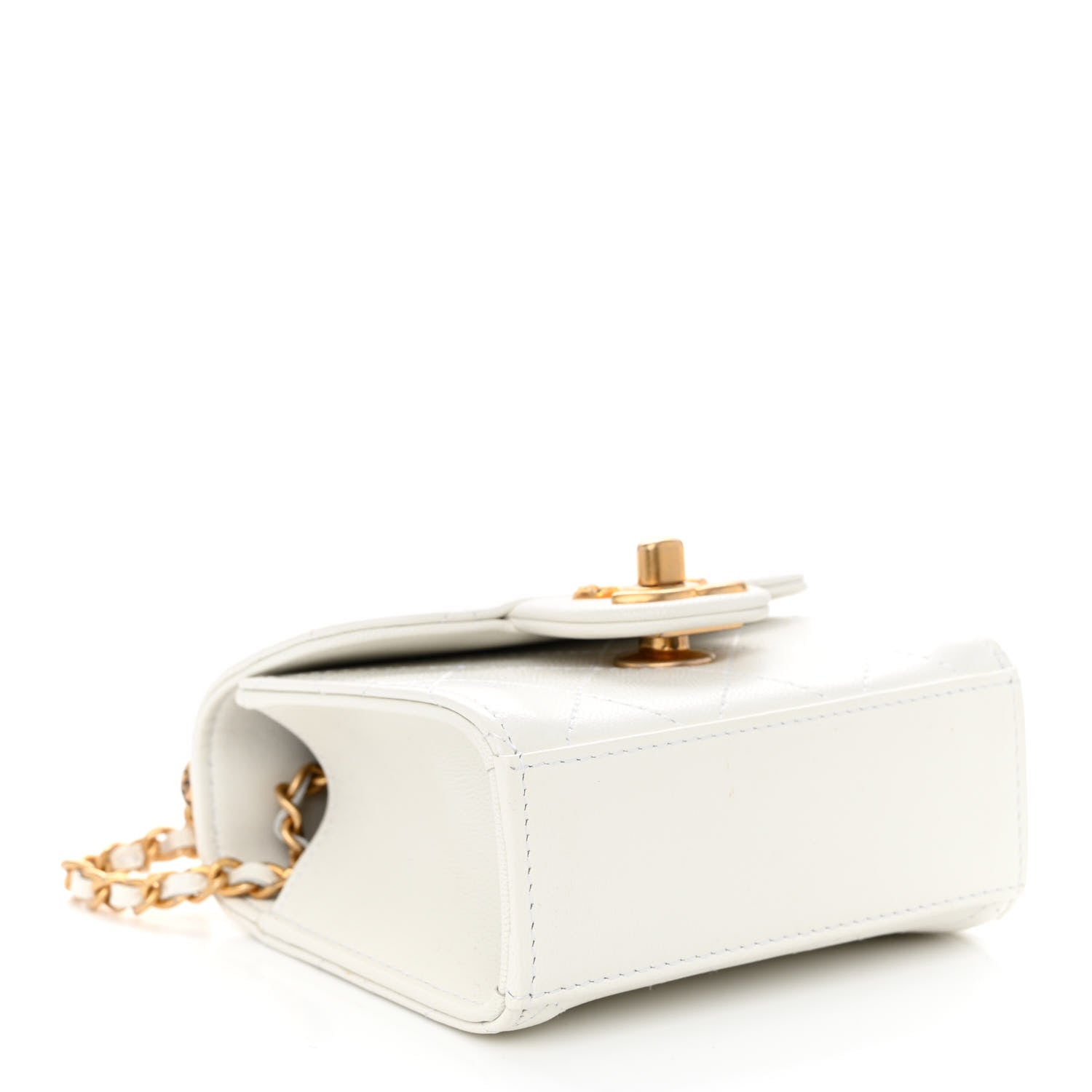Chanel Lambskin Quilted Chic Pearls Flap White 4 of 10