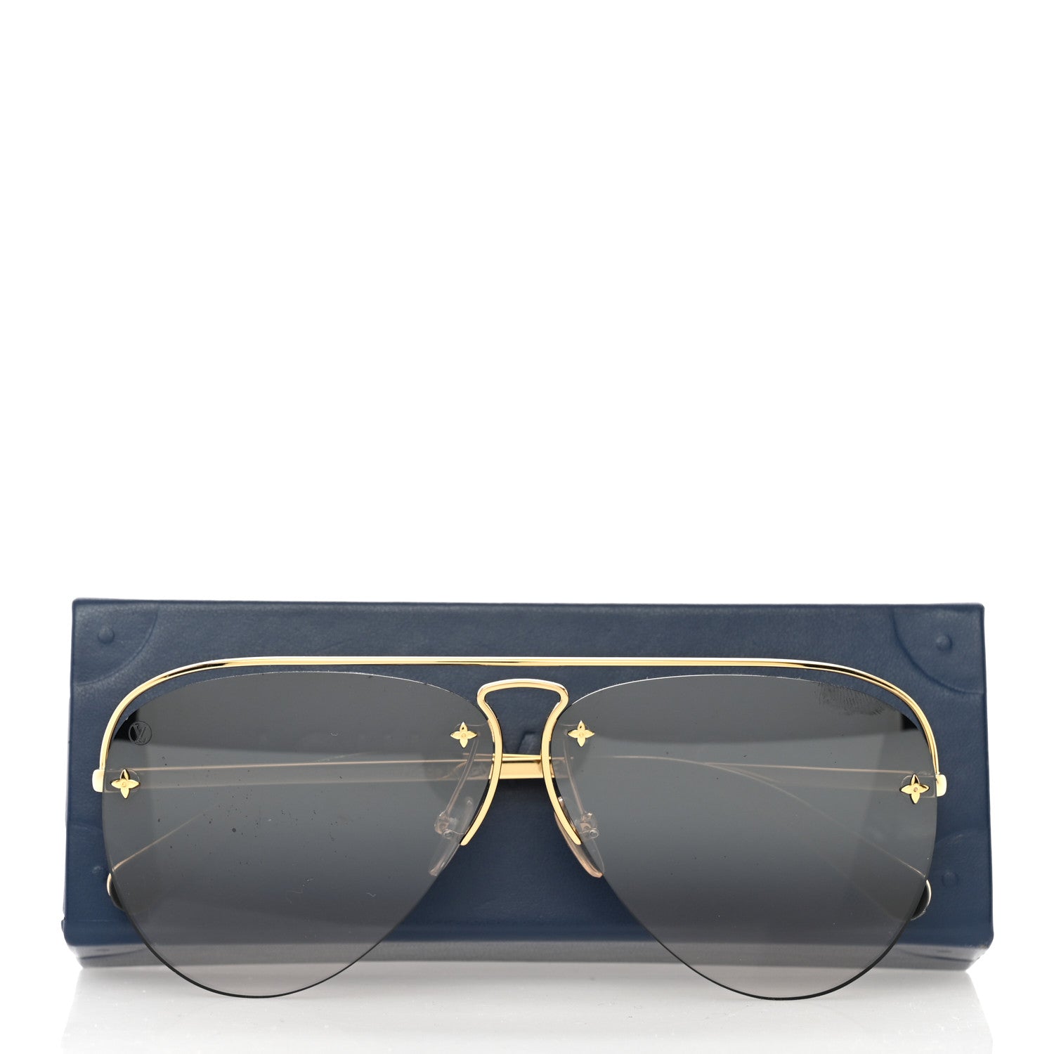 Louis Vuitton Grease Mask Sunglasses Z1045W Gold 9 of 9