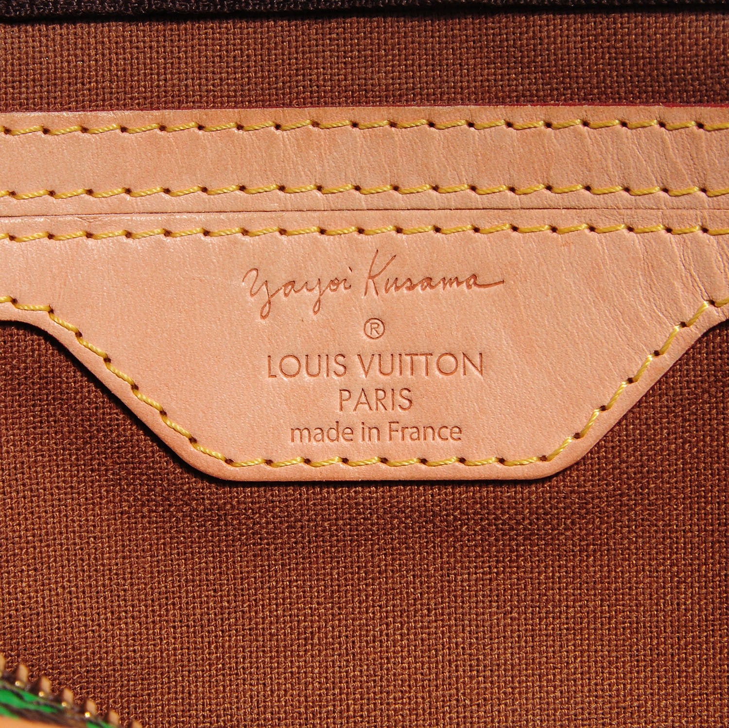 Louis Vuitton Monogram Kusama Town Speedy 30 Green 6 of 7