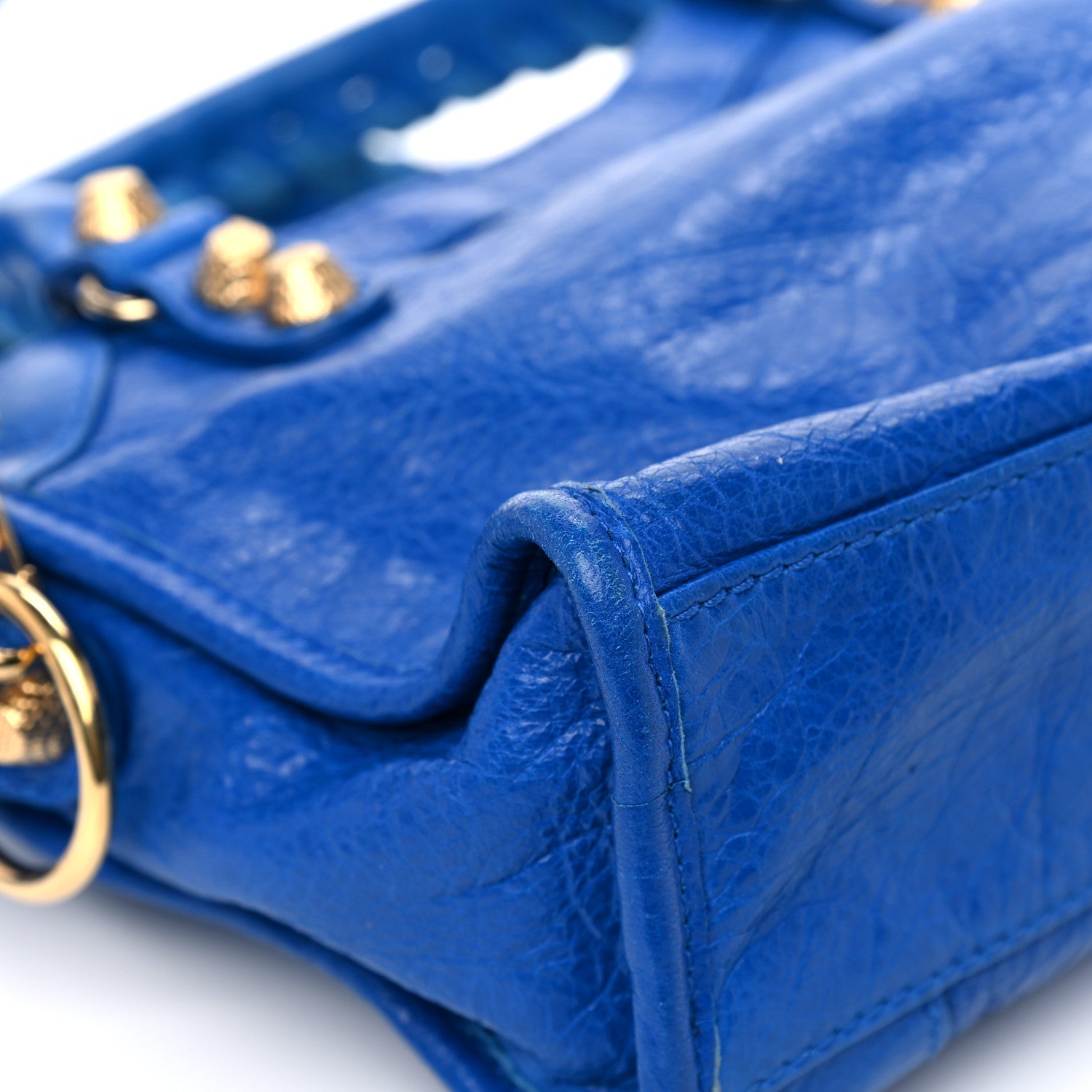 Balenciaga Agneau Giant 12 Gold Hardware Mini City Bleu Lazuli 10 of 14