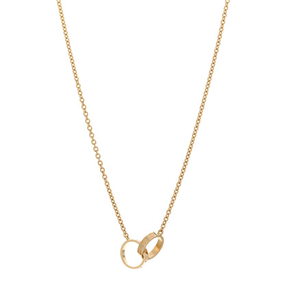 Cartier 18K Yellow Gold Interlocking LOVE Necklace 1 of 4