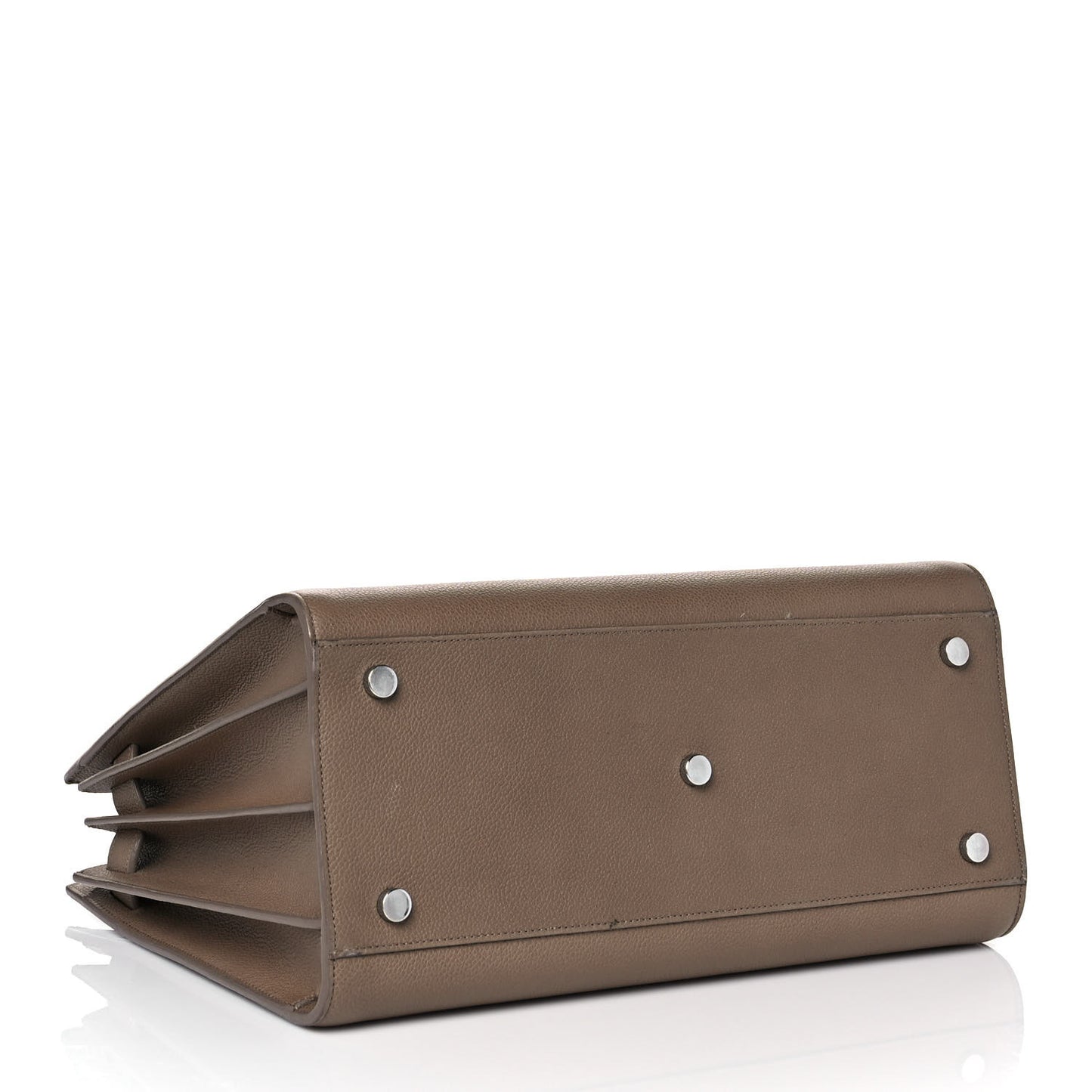 Grained Calfskin Small Sac De Jour Taupe