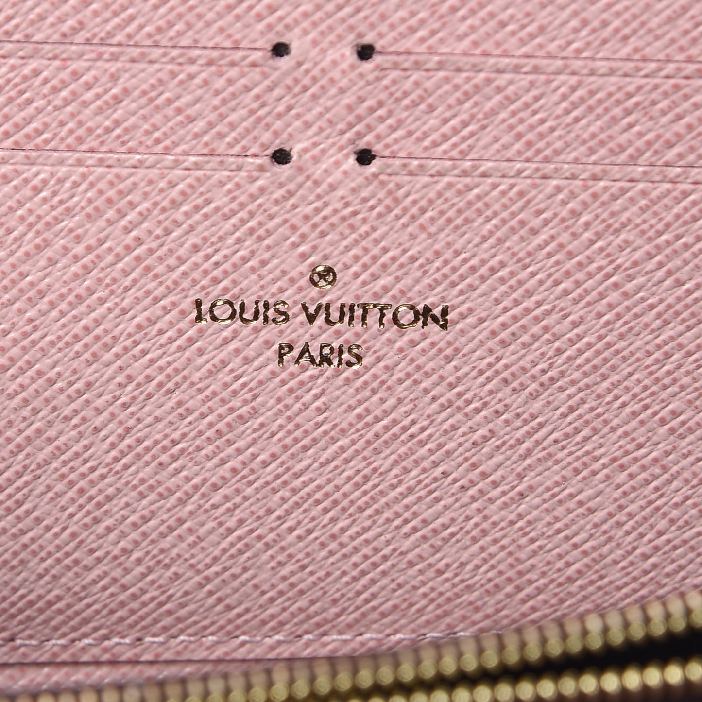 Monogram Clemence Wallet Rose Ballerine