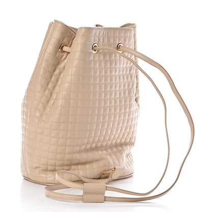 Celine Calfskin Quilted Small C Backpack Nude 3 of 10