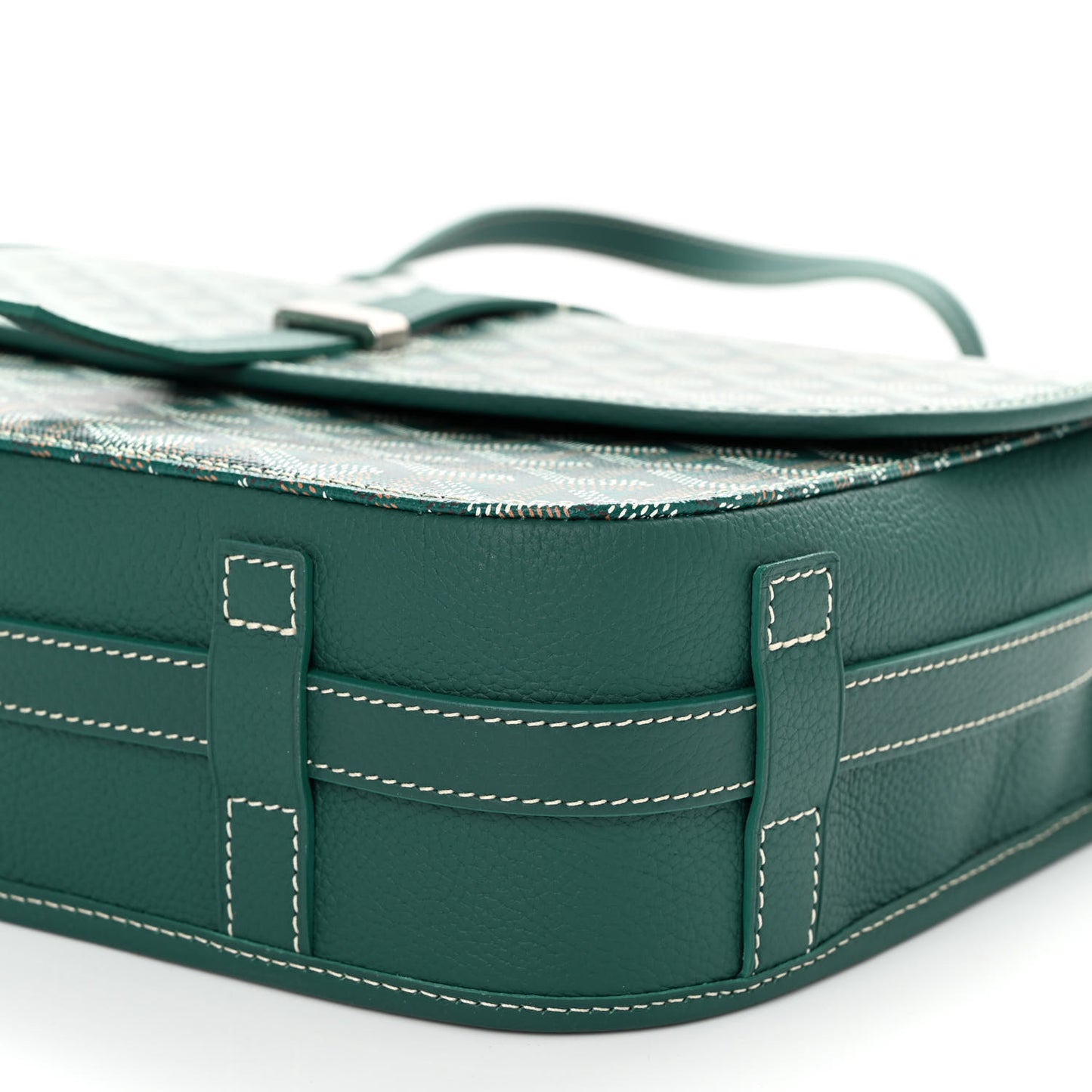 Goyardine Belvedere II MM Messenger Bag Green