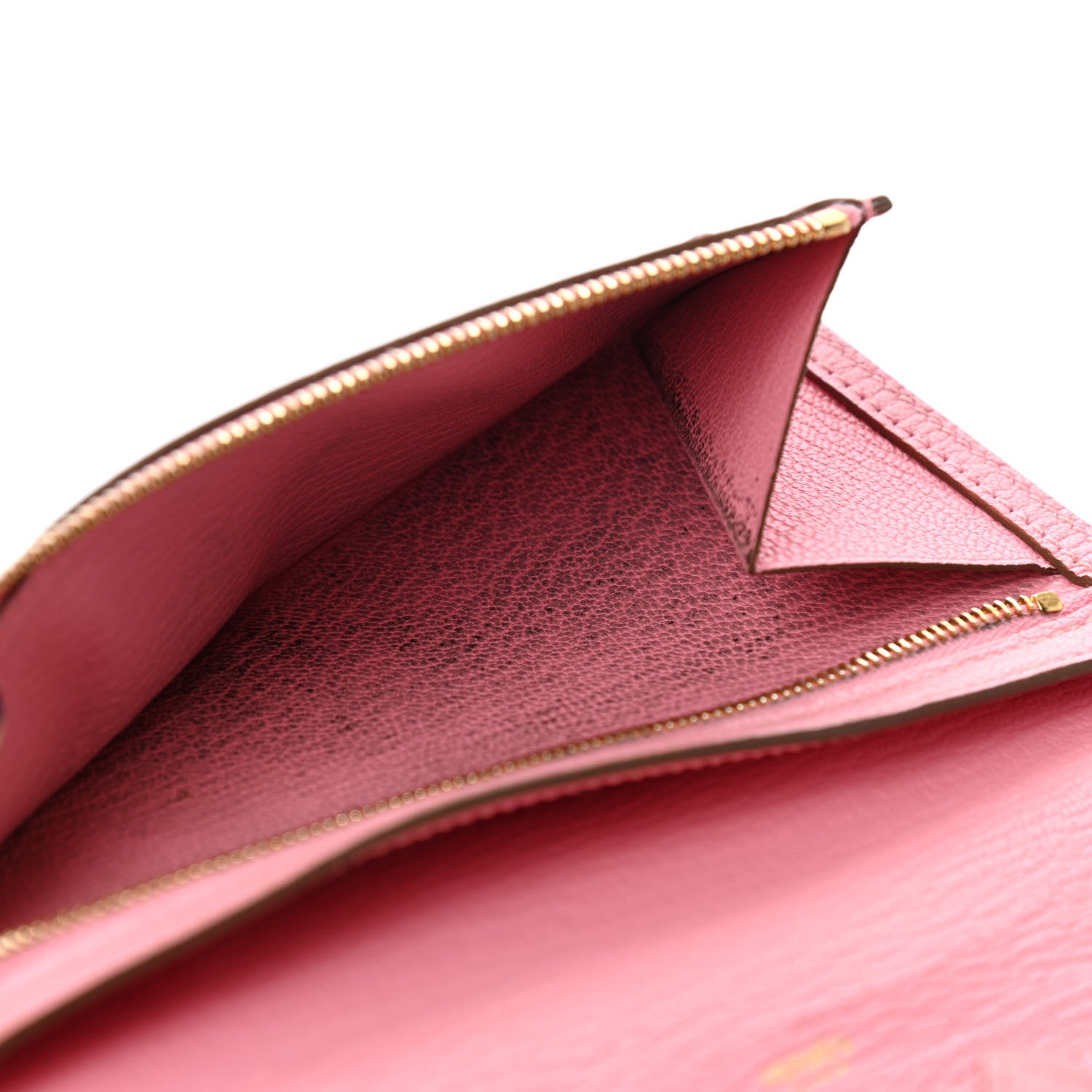 Hermes Chevre Mysore Bearn Gusset Wallet Rose Confetti 10 of 15