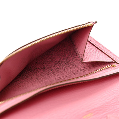 Hermes Chevre Mysore Bearn Gusset Wallet Rose Confetti 10 of 15