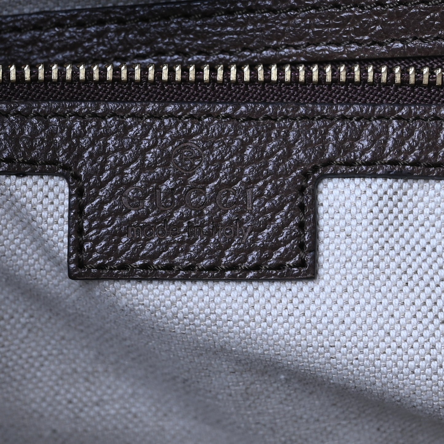 Monogram Jumbo GG Textured Dollar Calfskin Web Medium Ophidia Shopping Tote Camel Ebony