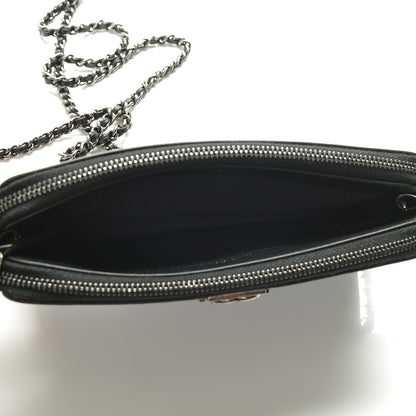 Chanel Calfskin Quilted Small Boy Clutch With Chain Black 5 of 8