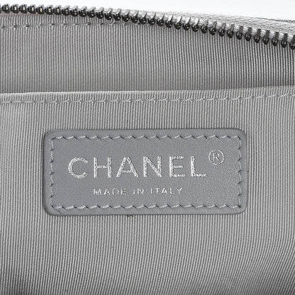 Chanel Metallic Grained Calfskin Quilted Casual Rock Waist Bag Fanny Pack Silver 7 of 7